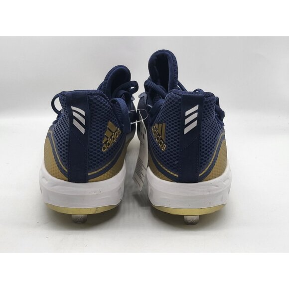 Adidas Icon V Boost Baseball Cleats Men's 13.5 Navy Gold Metal Three Stripe Life - Picture 6 of 13